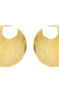 Pendientes de aro XL relieve de plata bañada en oro amarillo de 18kt, J05216-02