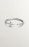 White gold diamond clover You and Me ring , J04433-01