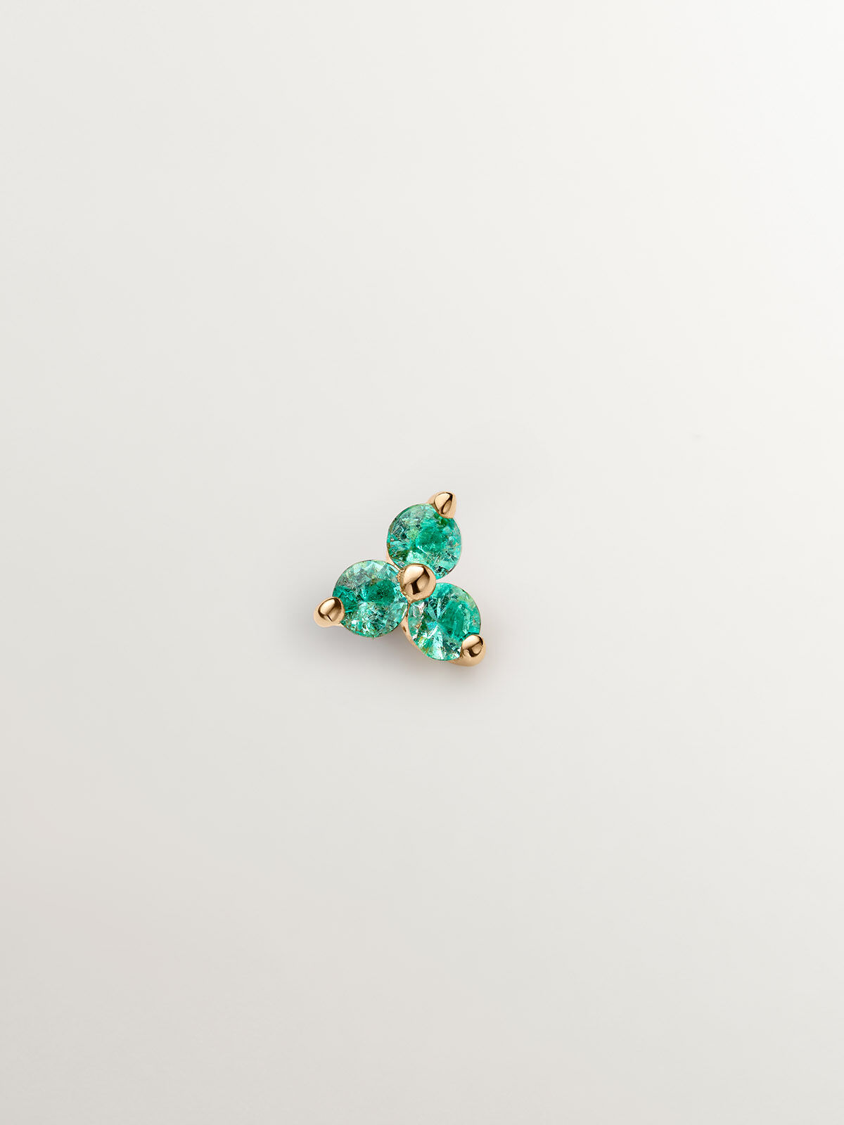 Emerald clover earrings store