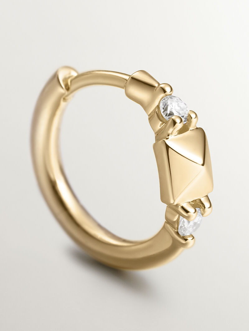 18K yellow individual ring pending with tachuela and diamonds image number 6