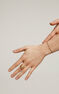 Anillo ancho serpiente de plata bañana en oro amarillo de 18kt con piedras amatista morada y tsavoritas verdes, J04950-02-LAM-TSA