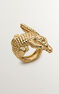 Anillo cocodrilo de plata recubierta de oro, J00825-02-NEW