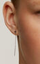 Silver cross chain earring , J04874-01-H