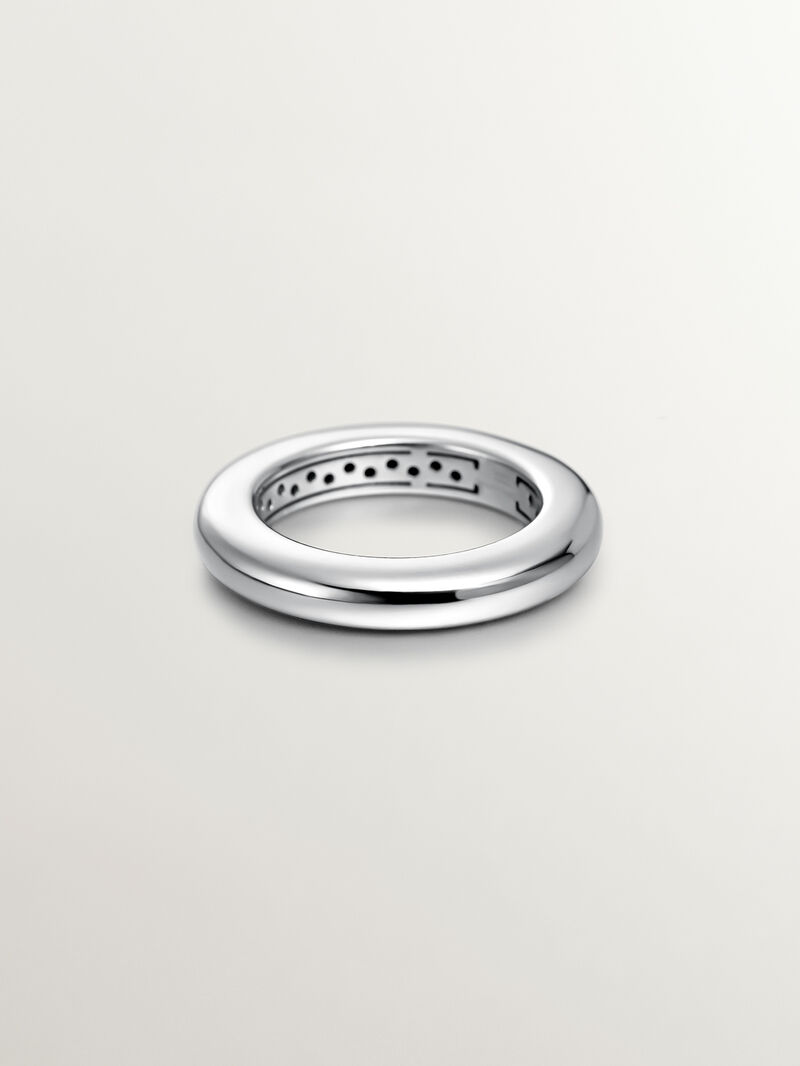 925 silver thick ring image number 2