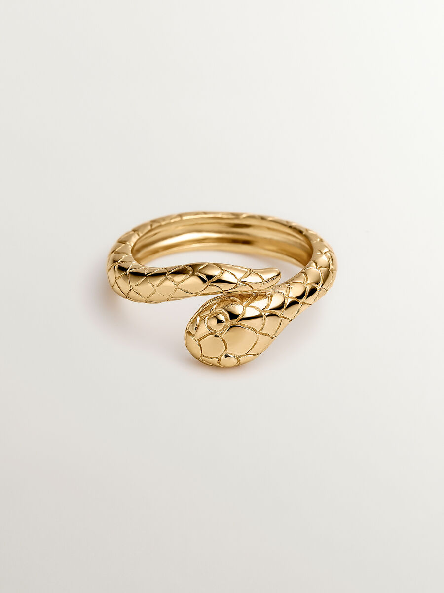 To contribute puzzle Chamber Anillo serpiente pequeño de plata | Aristocrazy