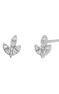 Ear jackets hoja diamantes plata , J03716-01-GD