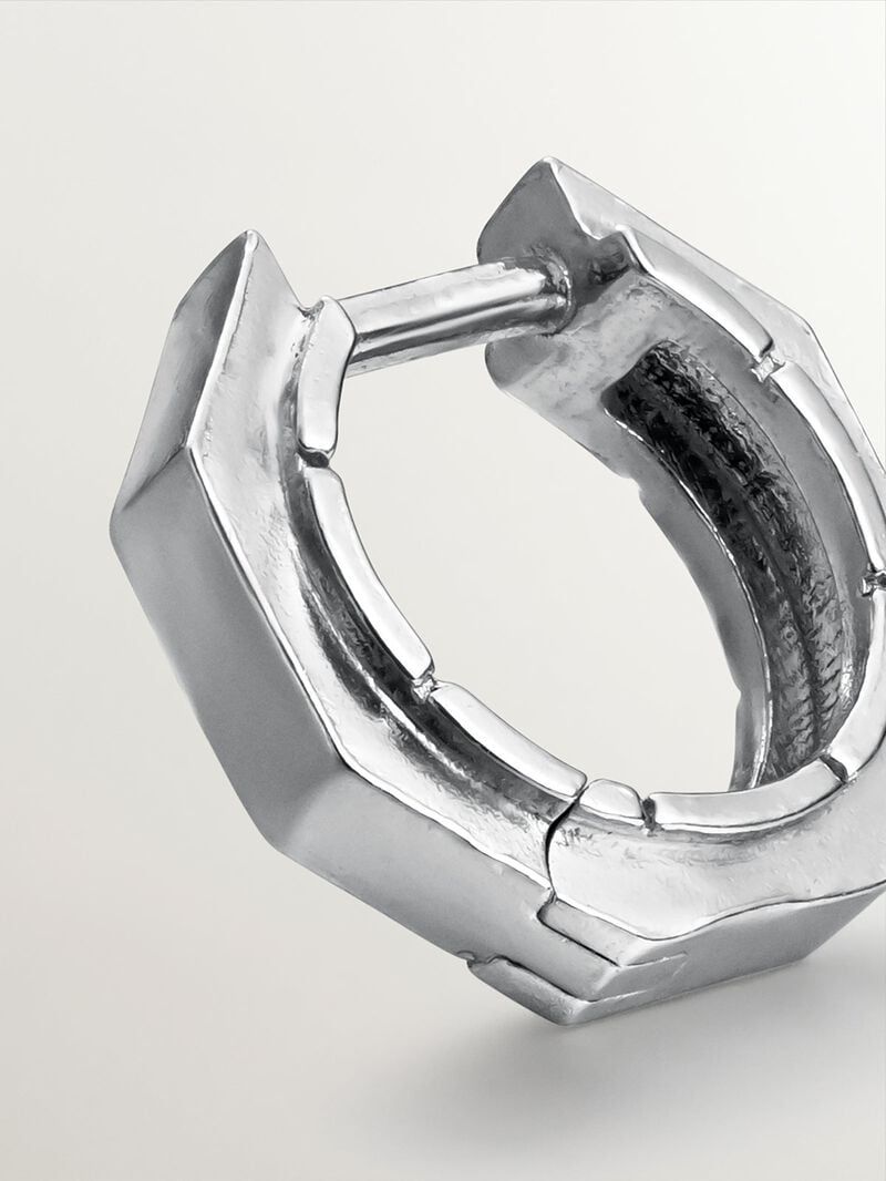 925 Silver Individual Aro Pending with geometric finish image number 4