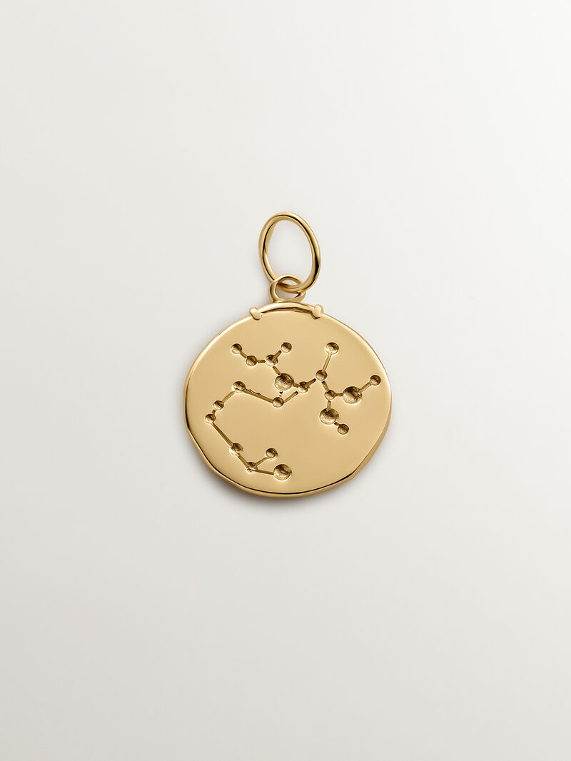 Sagittarius Charm crafted from 925 silver covered in 18K yellow gold image number 2