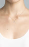 Collar trébol diamantes 0,093 ct oro rosa , J04430-03