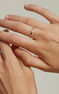 Gold ring with rhombuses , J03858-02
