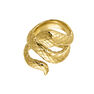 Anillo serpiente abierta plata recubierta oro , J00305-02