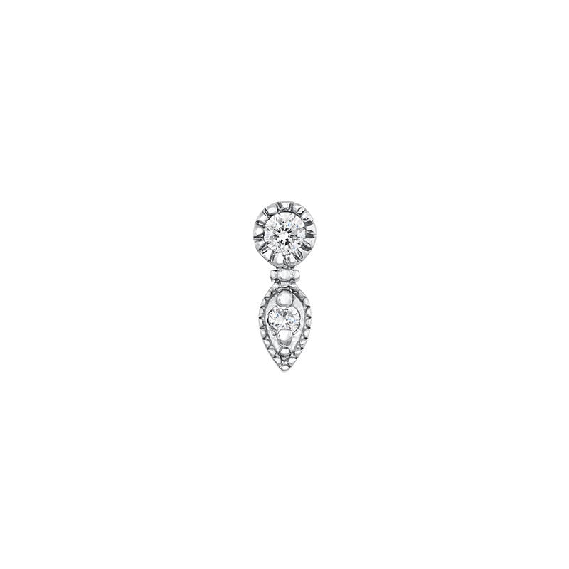 Piercing colgante gota diamante 0,020 ct oro blanco 9 kt, J03915-01-H, hi-res