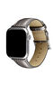 Titanium grey buffalo leather Apple Watch band, IWSTRAP-SL