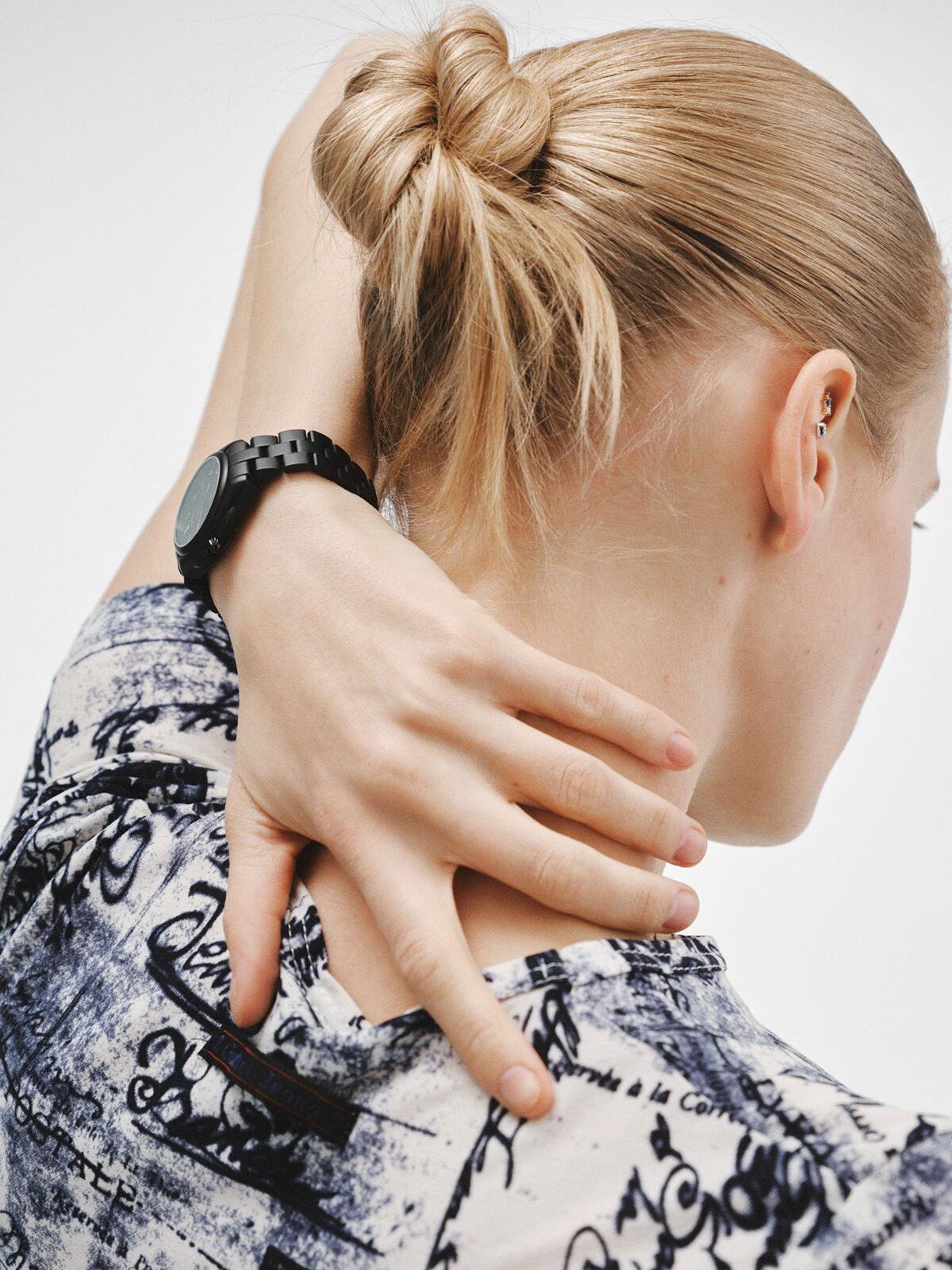 Reloj de acero 316L negro con motivos Aristocrazy