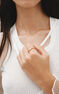 Gold-plated silver ring with white topaz, J04920-02-WT
