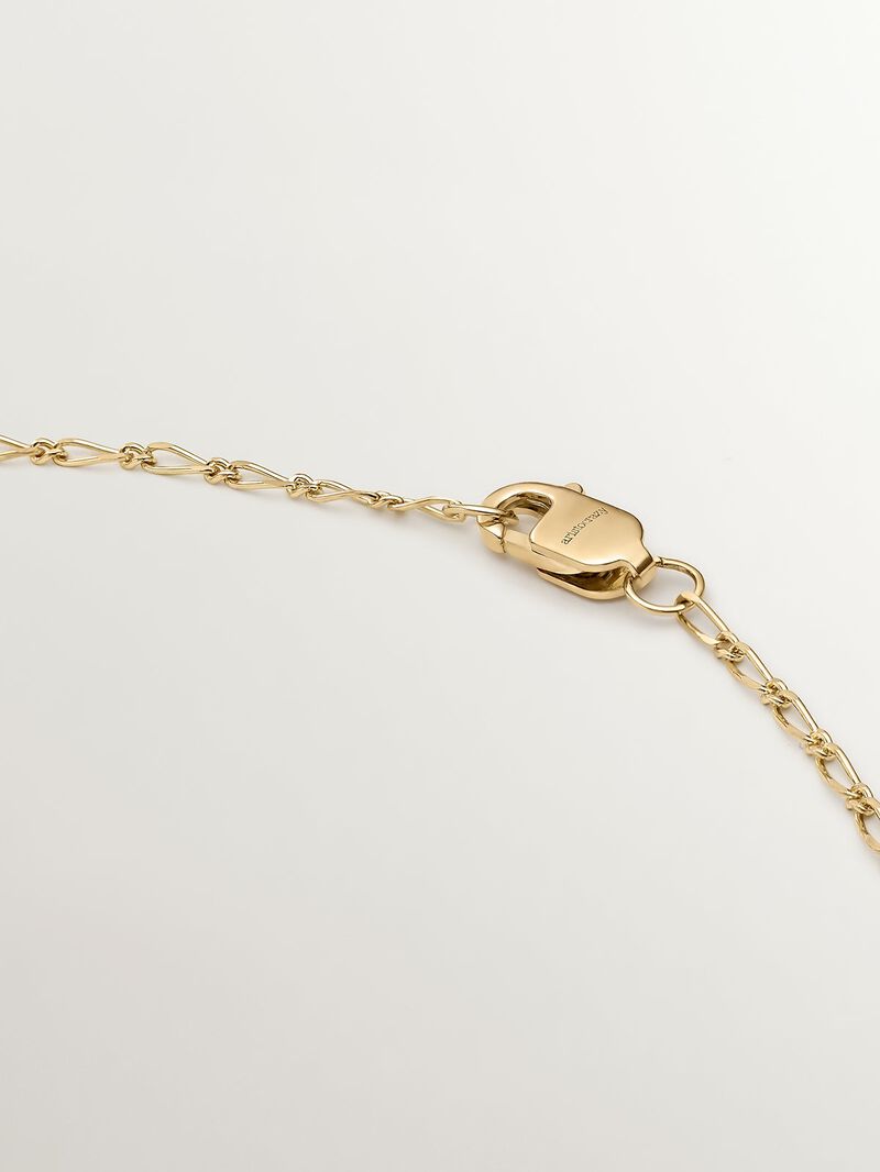 Fine chain of combined links in 9K yellow gold. image number 4