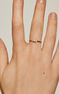 Bague en or rose 18 K avec trois diamants, J04436-03