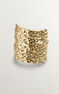 Gold plated wicker ring , J04412-02