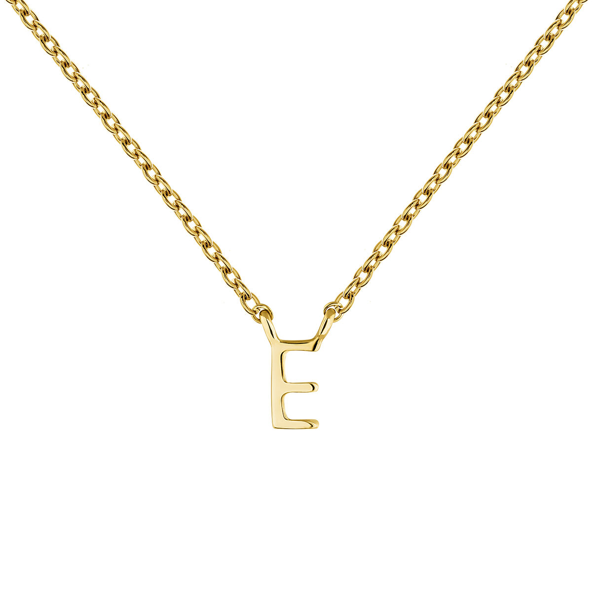 Collar inicial E oro 9 kt , J04382-02-E, mainproduct