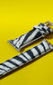 Black and white zebra leather Apple Watch leather, IWSTRAP-BWA
