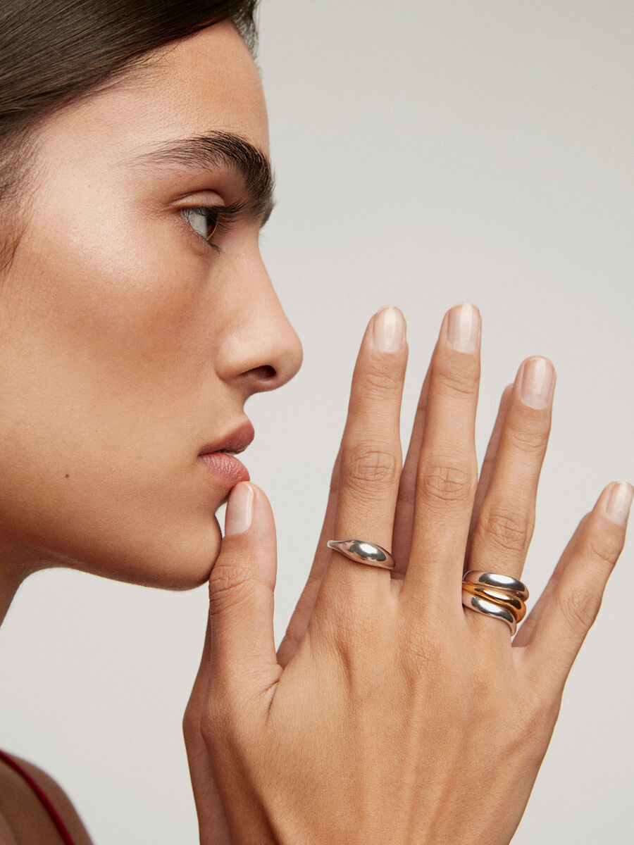 Convex silver ring, J05220-01, hi-res