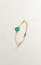 Anillo solitario esmeralda oro 9kt, J05047-02-EM