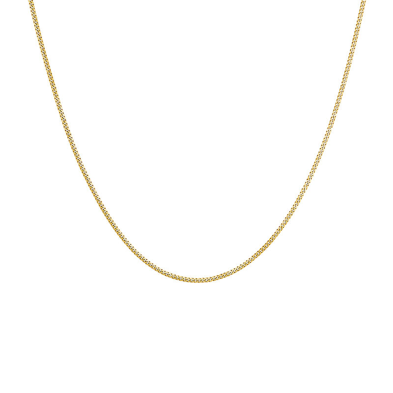 Gold-plated silver curb chain  , J04610-02, hi-res