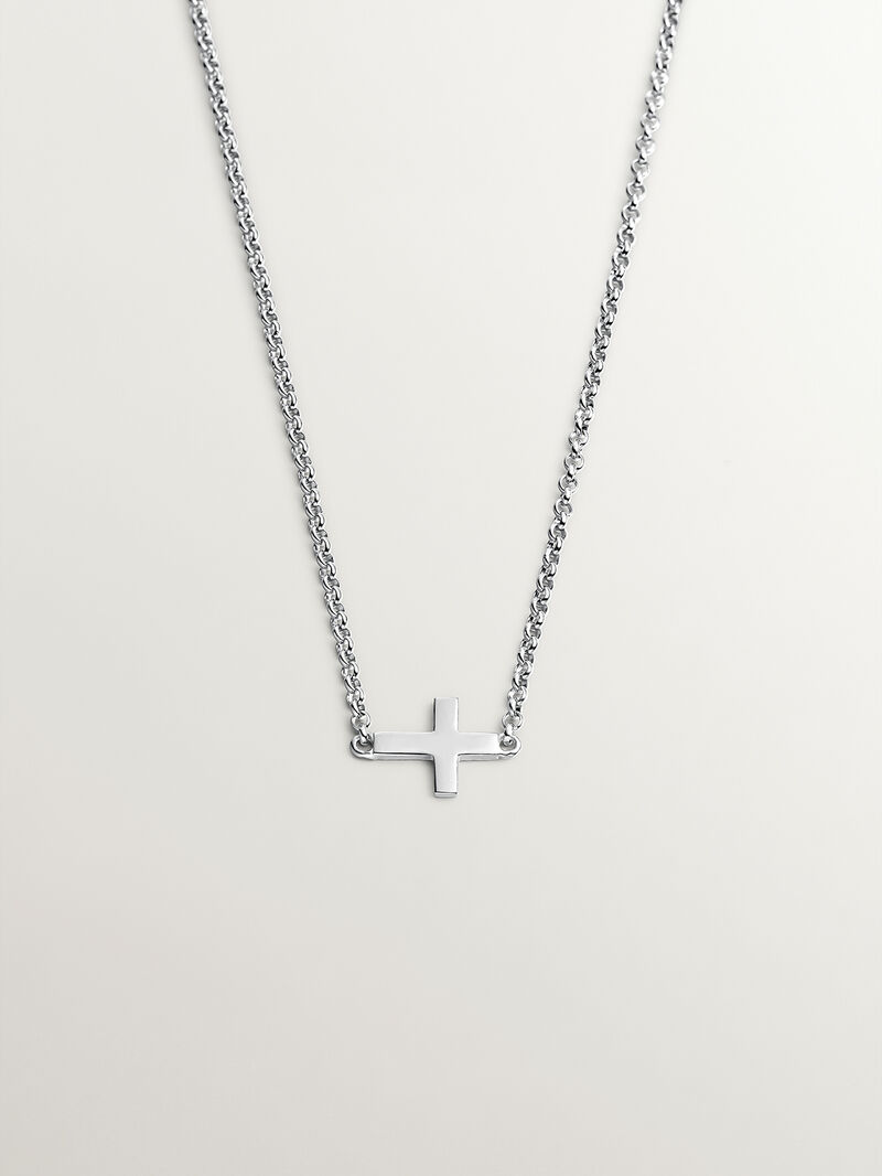 925 Silver Pendant with Cross image number 0