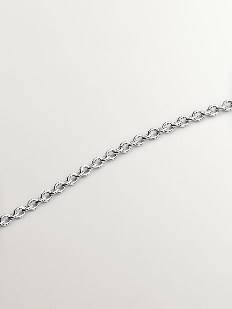 925 silver pendant and 18K white gold with white pearls, white diamonds and gray enamel image number 4