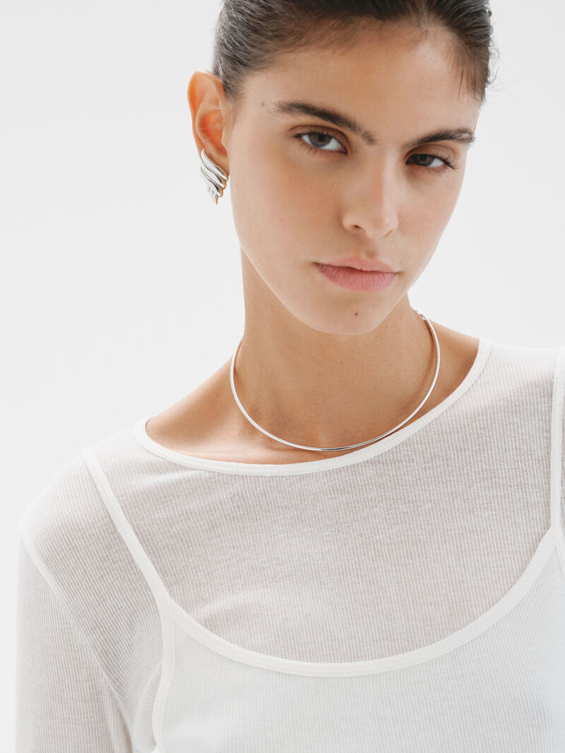 925 Silver Rigid Necklace image number 5