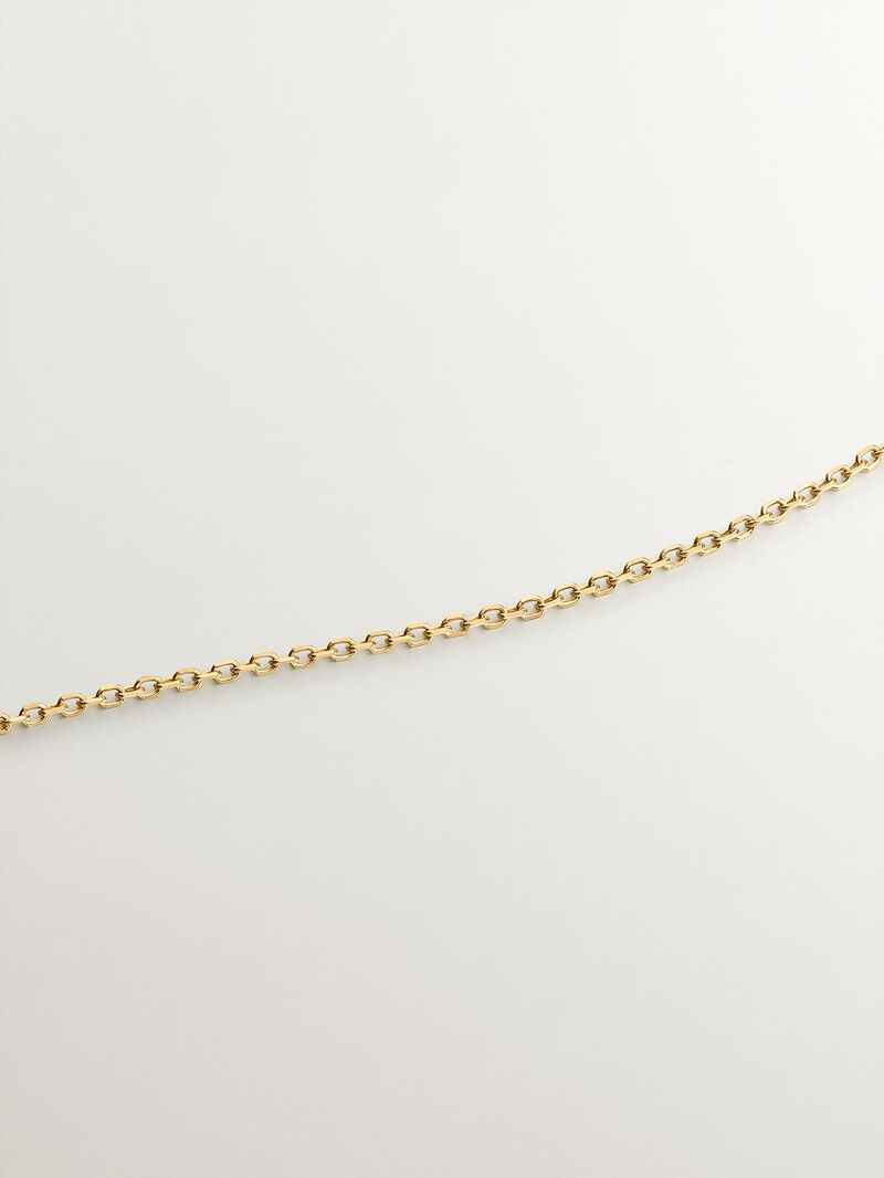18K yellow gold pendant with drop and brilliant cut diamonds image number 4