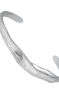 Irregular-shaped, embossed silver bracelet, J05211-01