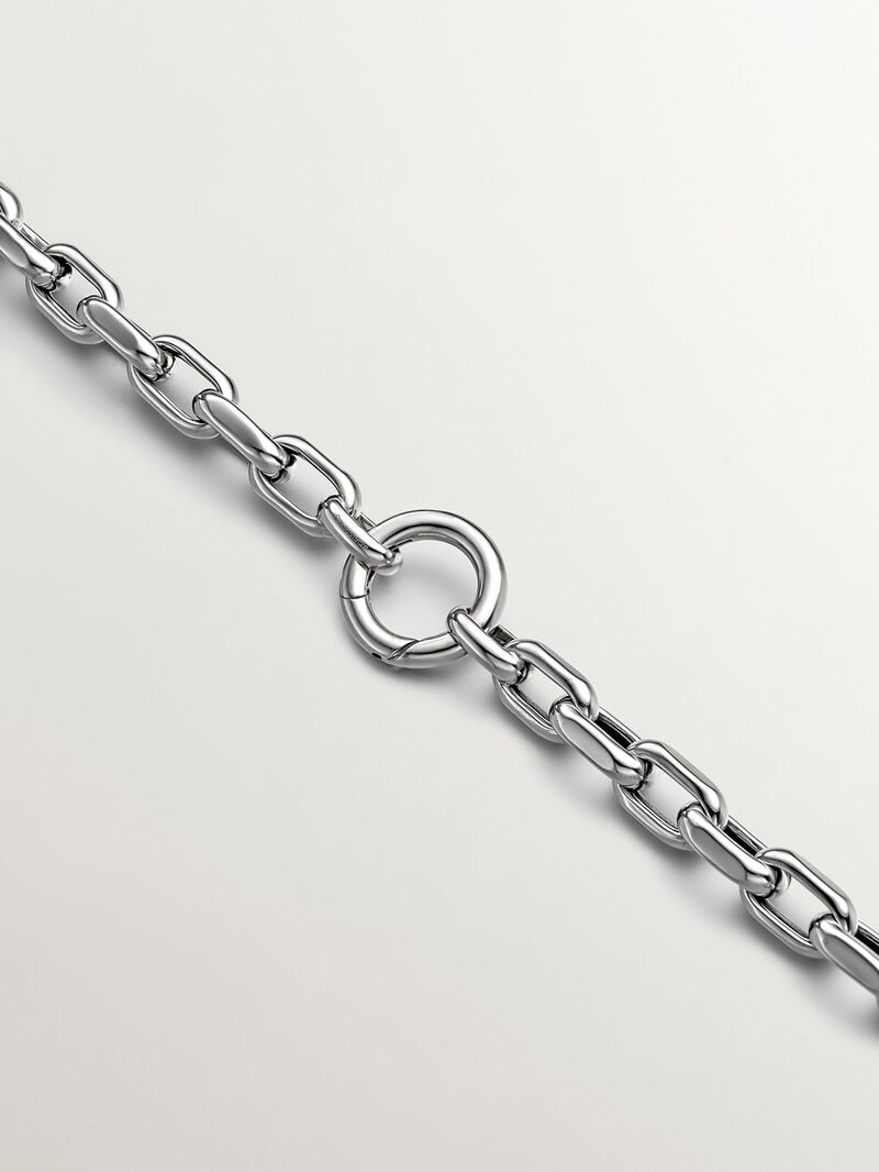 925 Silver Forza Link Chain Bracelet. image number 4