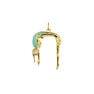 Gold-plated silver Nut goddess charm, J04846-02-TURENA-LAM