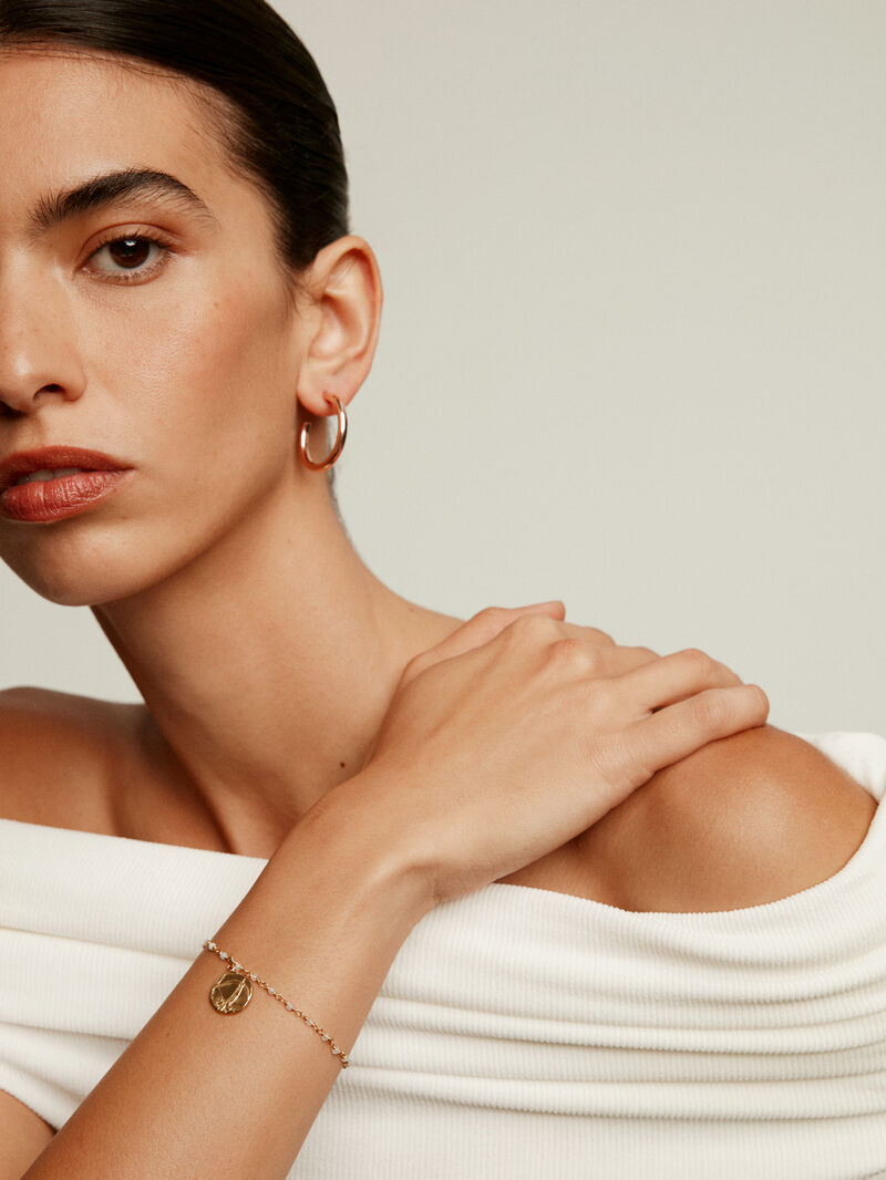 Sagittarius Charm crafted from 925 silver covered in 18K yellow gold image number 5