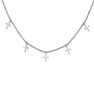 Collar multi cruces plata , J04863-01