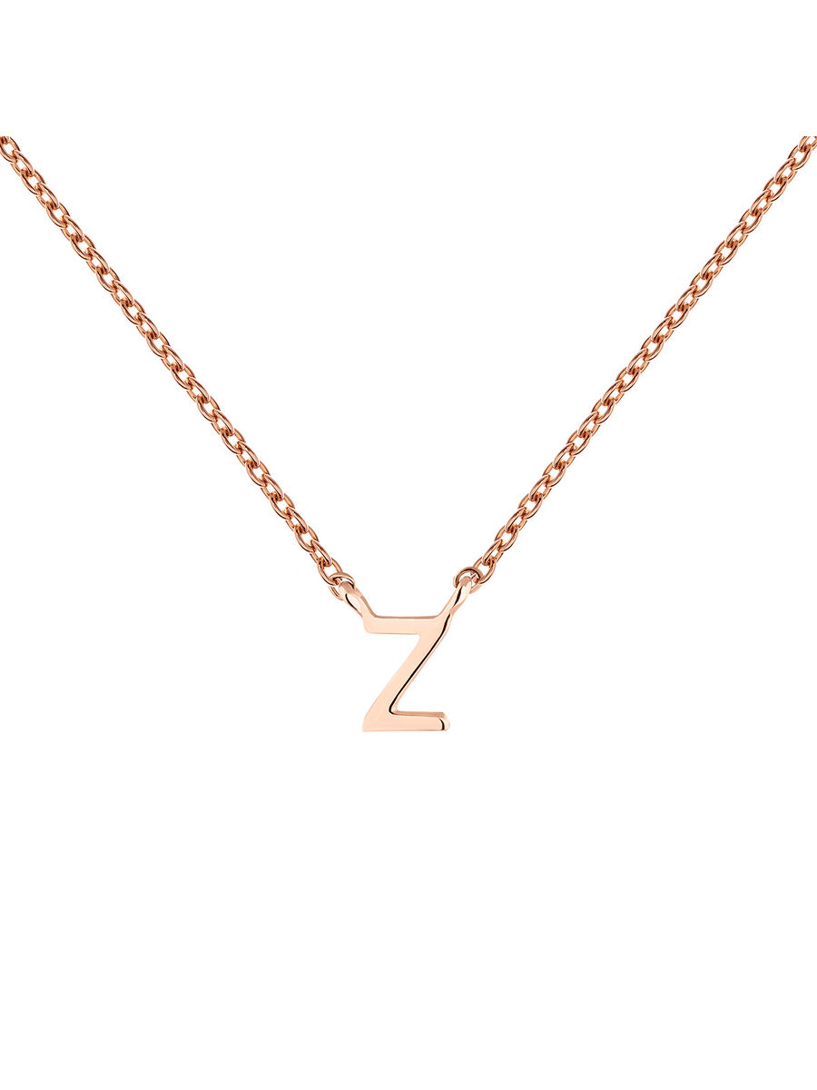 Rose gold Initial Z necklace , J04382-03-Z, mainproduct