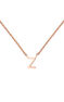 Rose gold Initial Z necklace , J04382-03-Z