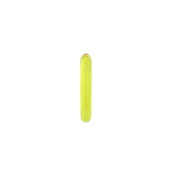 Boucle d’oreilles émail jaune chaîne argent plaqué or  , J04129-02-YELLENA-H, mainproduct