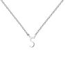 White gold Initial S necklace , J04382-01-S