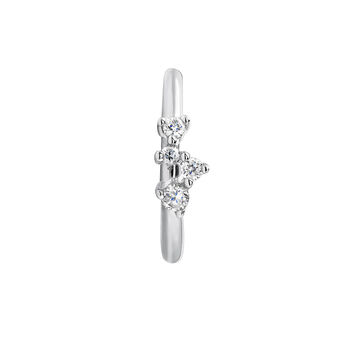 9kt white gold diamond hoop earring, J04958-01-H,hi-res