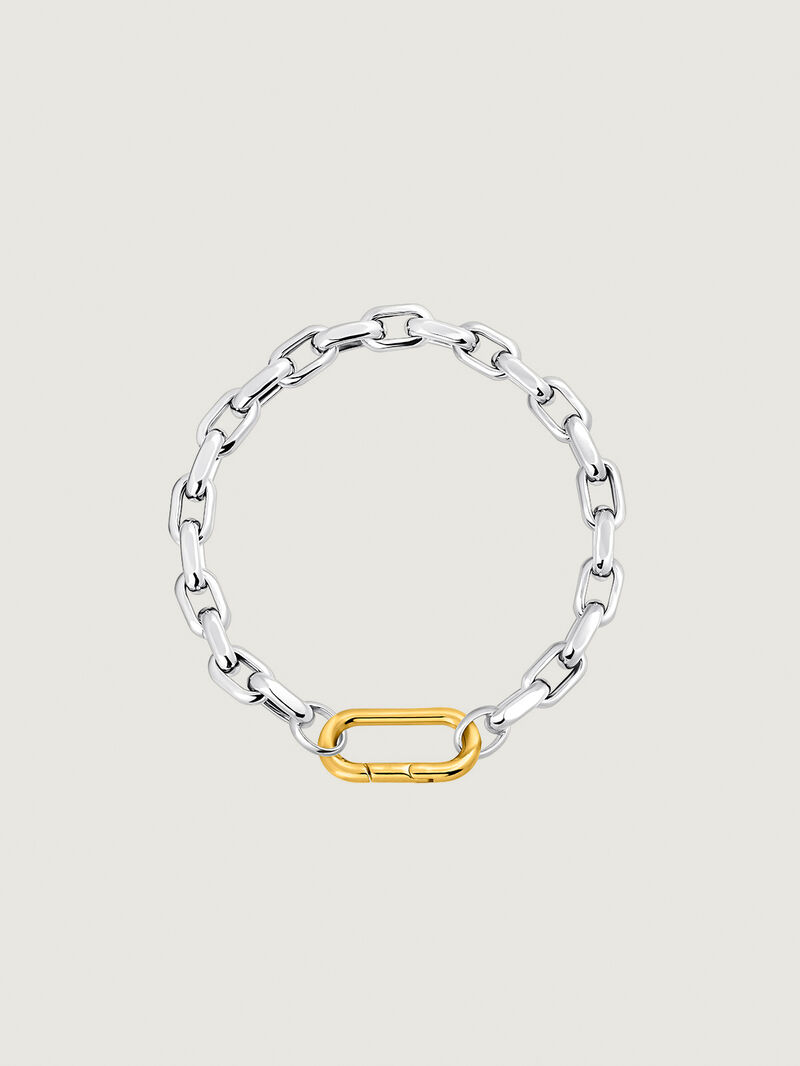925 Silver Forza Link Chain Bracelet. image number 4