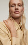 Bracelet in 18k yellow gold-plated silver with heart on the inside , J05164-02