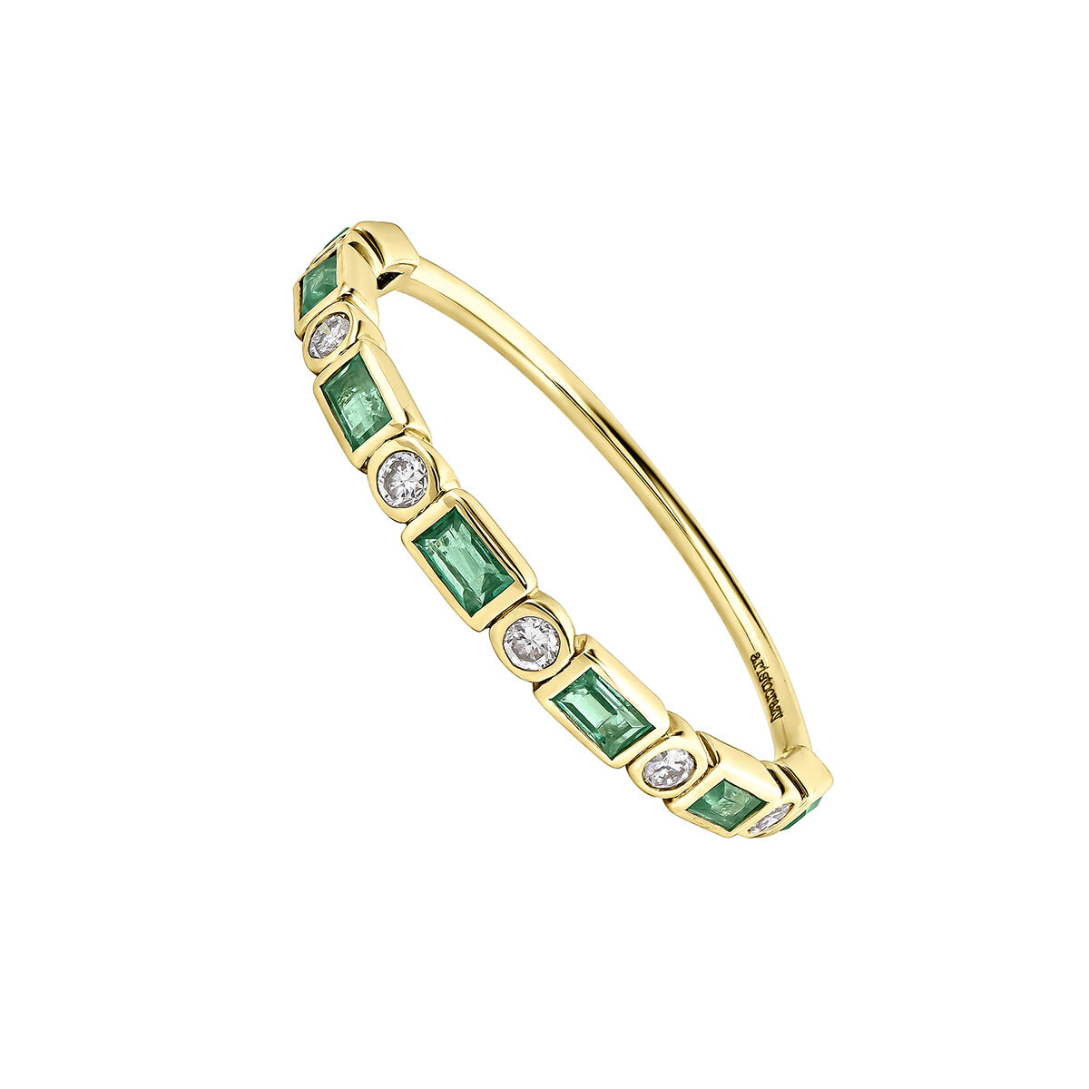 9 ct gold emerald halo ring, J04980-02-EM, hi-res