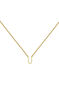 Gold Initial U necklace , J04382-02-U
