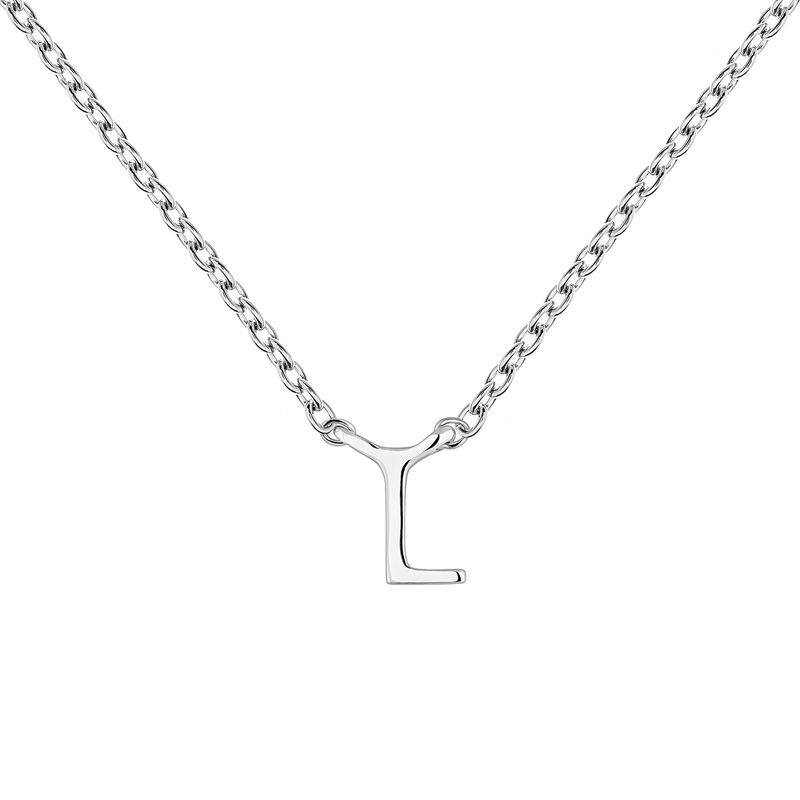 Collier iniciale L or blanc , J04382-01-L, mainproduct
