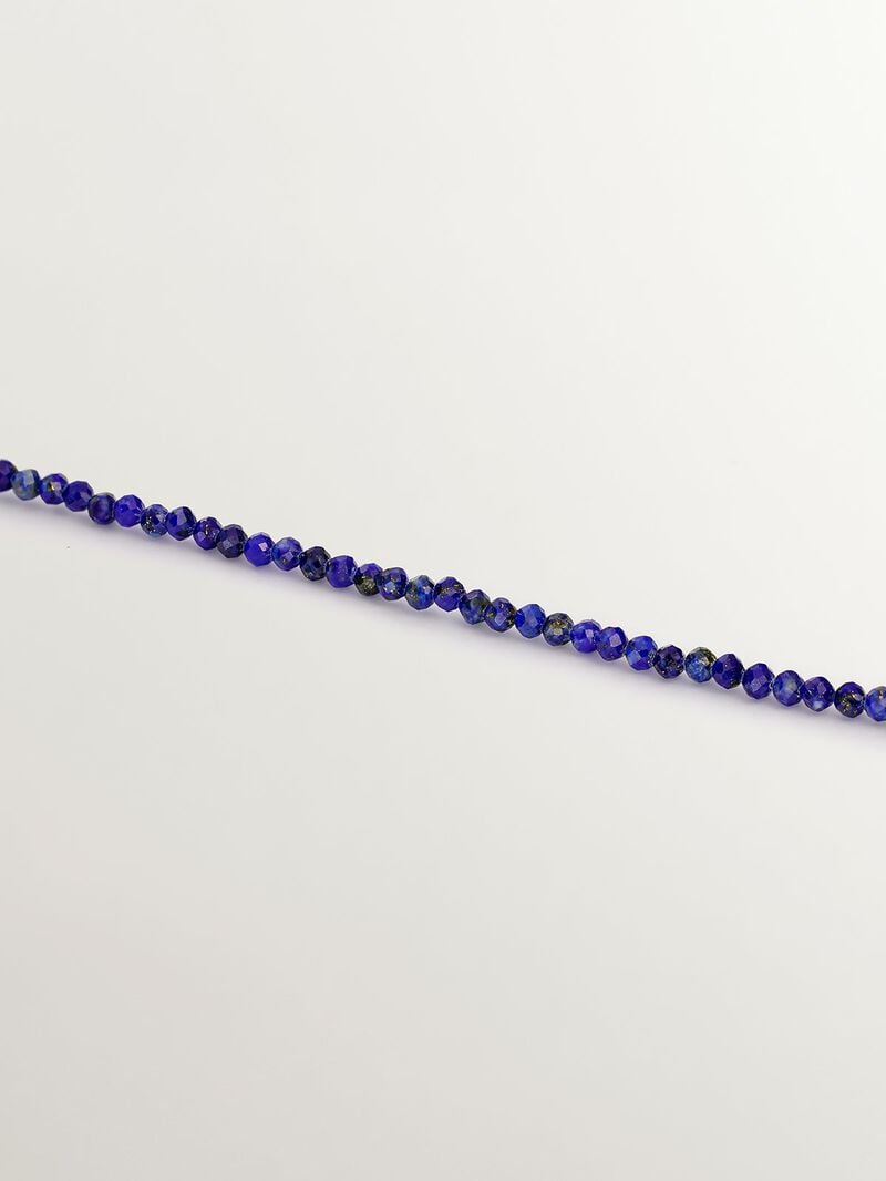 925 Sterling Silver bracelet plated in 18K Yellow Gold with Lapis Lazuli image number 2