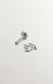Piercing lágrima de oro blanco de 18kt con diamante , J03385-01-H-18