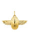 Egyptian scarab beetle charm in 18 kt yellow gold-plated sterling silver, J04268-02
