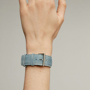 Apple Watch strap in light blue fabric, IWSTRAP-BUTD, mainproduct